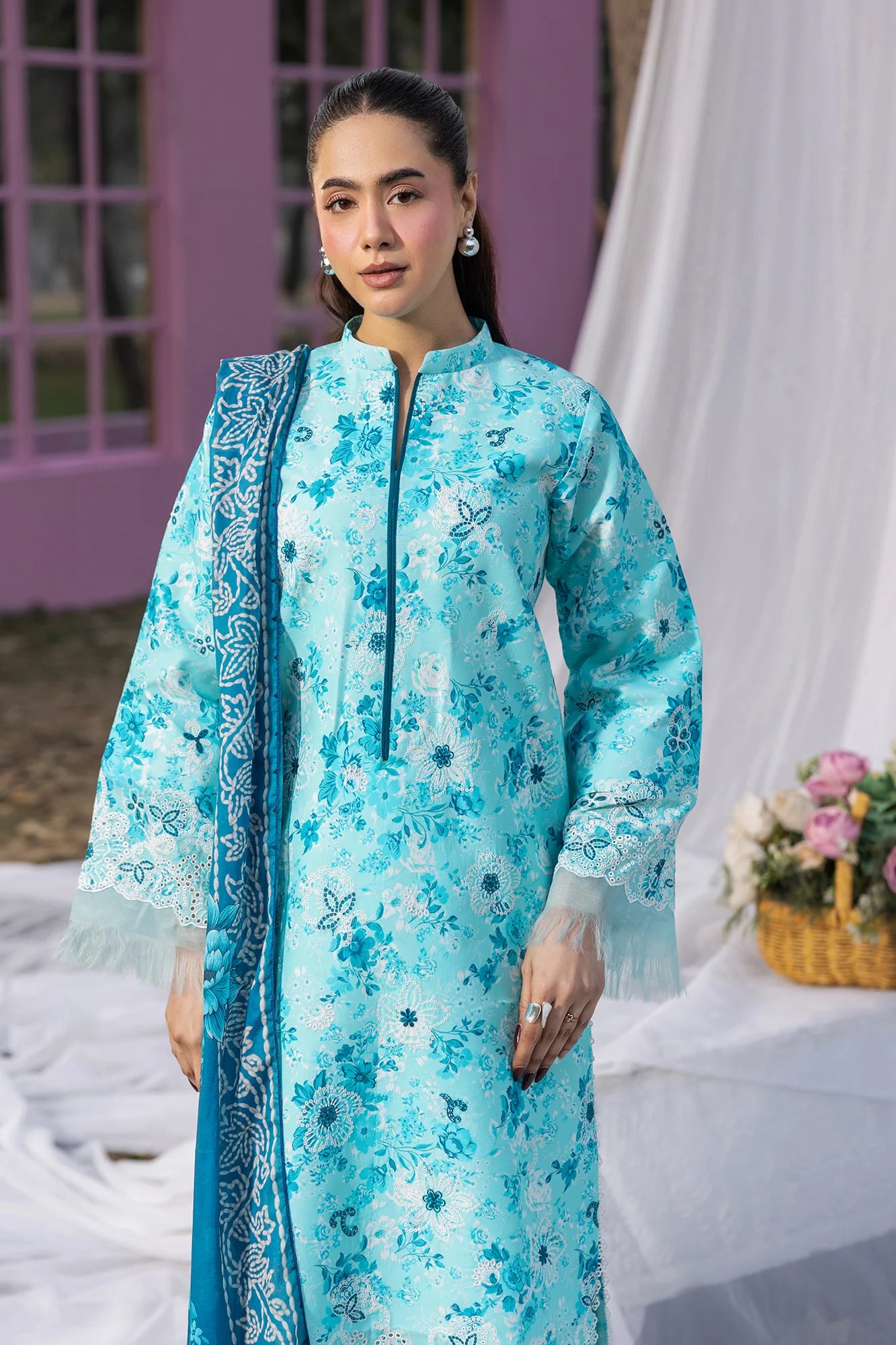 RajBari Summer Printkari Exclusive Lawn Unstitched 3Pc Suit
