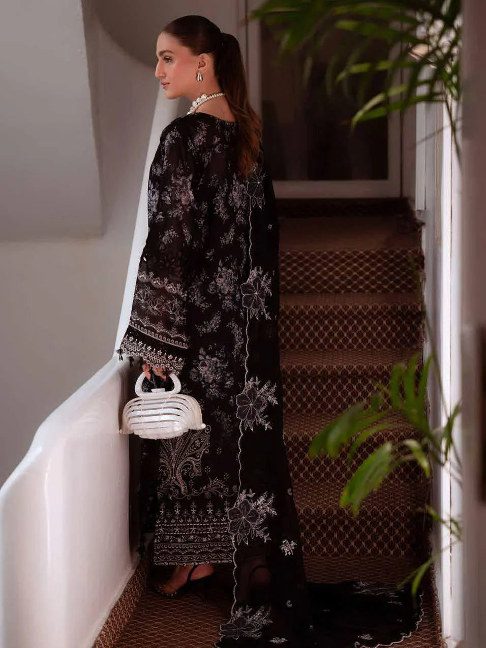 Embroidered Swiss Lawn Unstitched 3Pc Suit