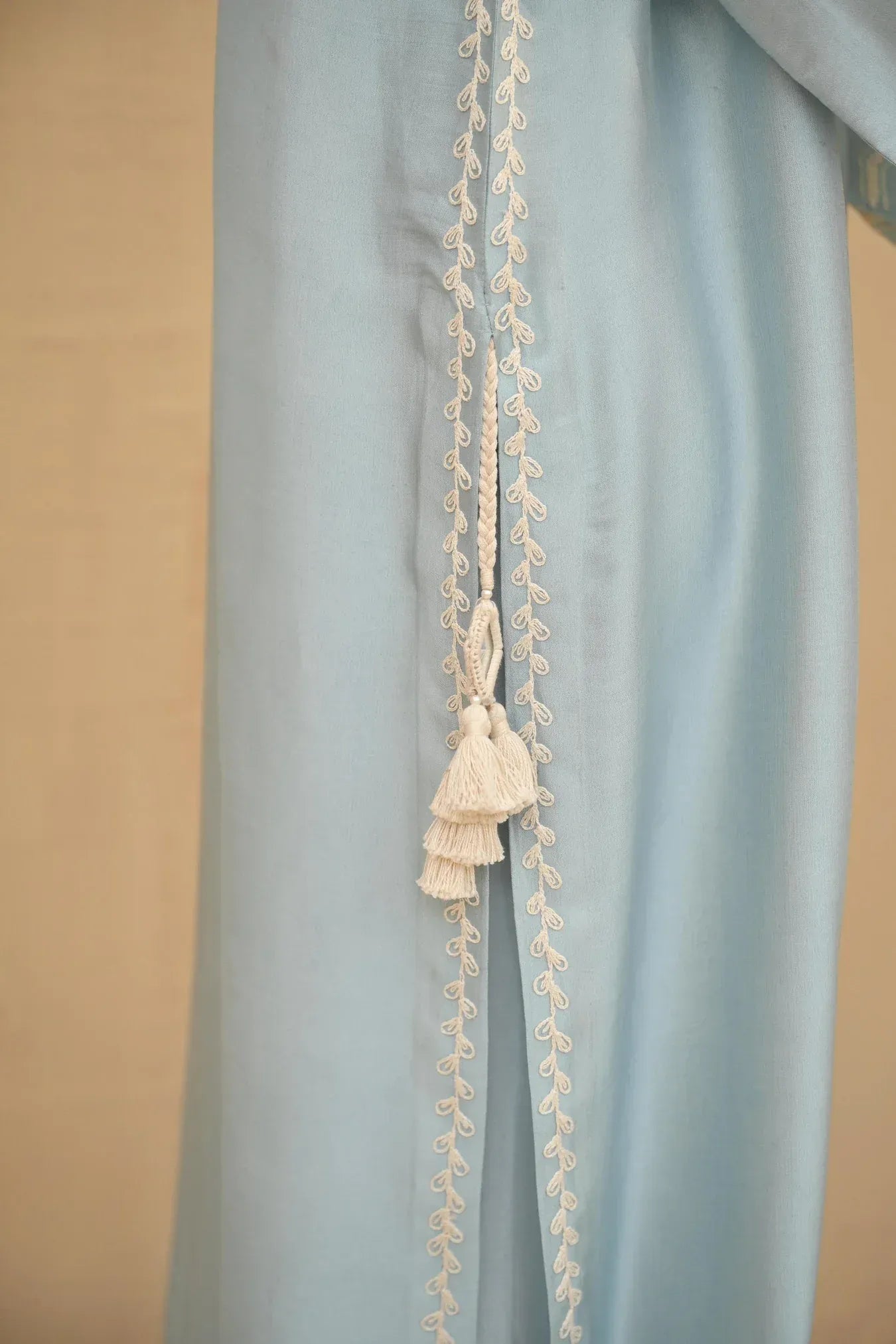 Elegant Powder Blue Embroidered 3-Piece
